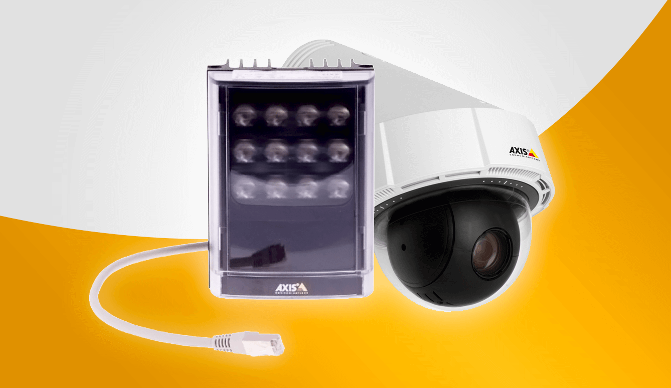 Iluminadores infravermelho + LED para câmeras Axis